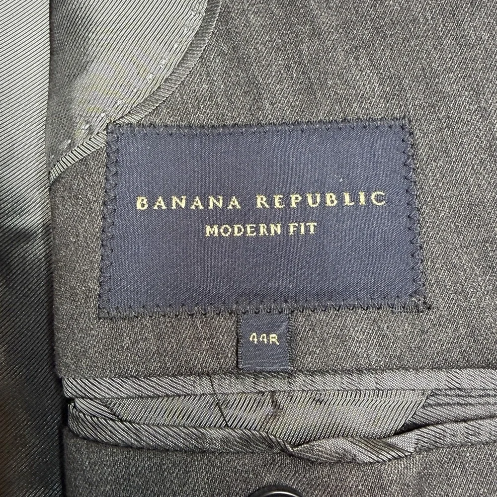 Banana Republic Lanificio F. LLI Cerruti Blazer Men's 44 R Modern Fit Wool Gray